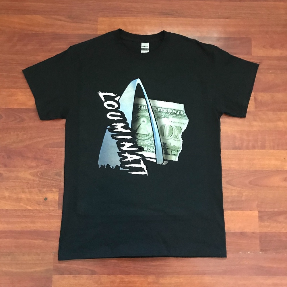 LOUminati logo short sleeve tee (black)
